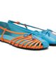 ABRA ABRA Blue & Orange Double Shoe Ballerina Flats - 4