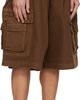 ABRA ABRA Brown Pleated Cargo Shorts - 2