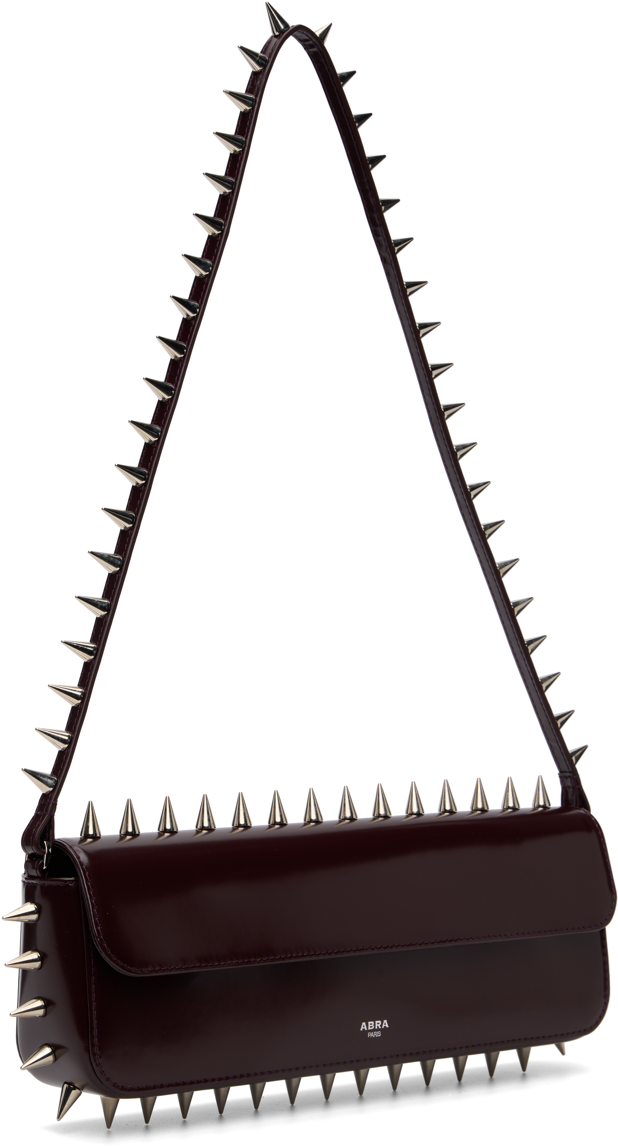 ABRA - Burgundy Spike Baguette Bag