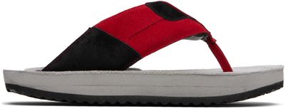 ABRA ABRA Red & Gray XXL Flip-Flops