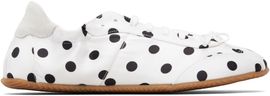 ABRA ABRA White & Black Dots Ballerina Sneakers