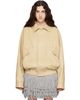ABRA ABRA Yellow Leather Bomber Jacket - 1