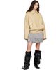 ABRA ABRA Yellow Leather Bomber Jacket - 4