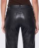 ABRAND ABRAND 99 Mid Rise Straight Leg Faux Leather Pants - 4