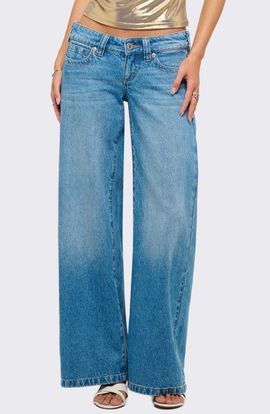 ABRAND ABRAND A64J50 Low Rise Wide Leg Jeans