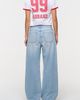 Abrand Jeans Abrand Jeans 99 Boyfriend Ringer Tee in White, Women's at Urban Outfitters - 2