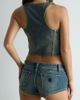 Abrand Jeans Abrand Jeans Addison Racer Zahli Denim Corset Top in Zahli, Women's at Urban Outfitters - 2