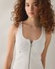 Abrand Jeans Abrand Jeans Engineered Zip-Front Corset Cami in White, Women's at Urban Outfitters - 1