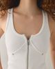 Abrand Jeans Abrand Jeans Engineered Zip-Front Corset Cami in White, Women's at Urban Outfitters - 3