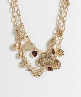 Accessorize Accessorize 2-pack coin charm necklaces in gold