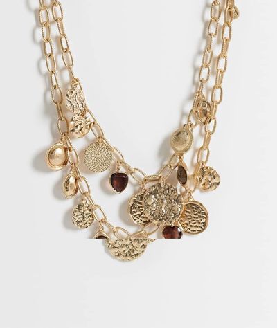 Accessorize Accessorize 2-pack coin charm necklaces in gold