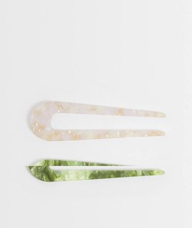 Accessorize Accessorize 2-pack French hair pins in pastels-Multi