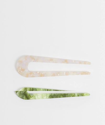 Accessorize Accessorize 2-pack French hair pins in pastels-Multi