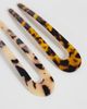 Accessorize Accessorize 2-pack French hair pins in tort-Neutral - 3