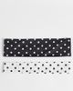 Accessorize Accessorize 2-pack polka dot headbands in monochrome-Multi - 1