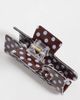 Accessorize Accessorize 2 pack polka dot claw clip in choc & blue-Multi - 3