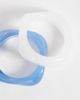 Accessorize Accessorize 2 pack resin bangles in white and blue-Multi - 2
