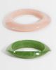 Accessorize Accessorize 2 pack thin resin bangles in pastels-Multi - 1