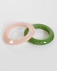 Accessorize Accessorize 2 pack thin resin bangles in pastels-Multi - 2