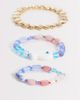 Accessorize Accessorize 3-pack frosty fish strech bangles in multi - 1