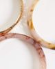 Accessorize Accessorize 3-pack skinny resin and metal bangles in neutrals-Multi - 3