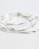 Accessorize Accessorize 3-pack textured bangles in silver - 3