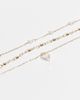 Accessorize Accessorize 3 pack delicate faux pearl heart bracelet in gold tone - 2