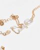 Accessorize Accessorize 3 pack delicate faux pearl heart bracelet in gold tone - 3