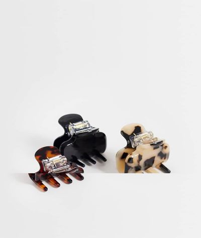 Accessorize Accessorize 3 pack glossy claw clips in multi tort