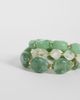 Accessorize Accessorize 3 pack resin nugget bracelets in green and white - 3