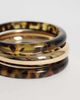 Accessorize Accessorize 3 pack thin bangles in tort and gold-MULTI - 3