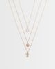 Accessorize Accessorize 3 row delicate shell necklace in gold tone - 1