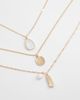Accessorize Accessorize 3 row delicate shell necklace in gold tone - 4