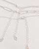 Accessorize Accessorize 3 row delicate t-bar necklace stack in silver tone-Gold - 3