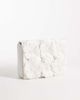 Accessorize Accessorize 3d flower foldover clutch purse in white - 1
