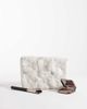 Accessorize Accessorize 3d flower foldover clutch purse in white - 2