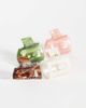 Accessorize Accessorize 4 pack ancient square claw clip in pastels-Multi - 1