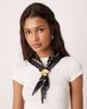 Accessorize Accessorize abstract motift printed scarf in black - 1
