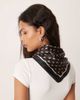 Accessorize Accessorize abstract motift printed scarf in black - 3