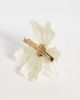 Accessorize Accessorize Aloha flower hair clip in cream-White - 2