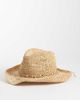 Accessorize Accessorize bead trim straw cowboy hat in beige-Neutral - 1