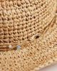Accessorize Accessorize bead trim straw cowboy hat in beige-Neutral - 2