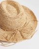 Accessorize Accessorize bead trim straw cowboy hat in beige-Neutral - 3