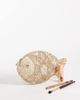Accessorize Accessorize beaded fish pouch purse in gold - 2