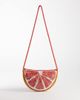 Accessorize Accessorize beaded grapefruit crossbody bag in orange - 1