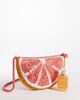 Accessorize Accessorize beaded grapefruit crossbody bag in orange - 3