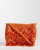 Accessorize Accessorize beaded macrame cross body bag in orange - 1