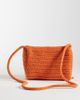 Accessorize Accessorize beaded macrame cross body bag in orange - 3