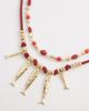 Accessorize Accessorize catch of the day beaded necklace in red - 3