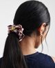 Accessorize Accessorize checked heart charm hair scrunchie in brown - 1